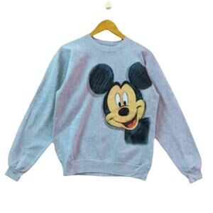 DisneyWorld Gray Mickey Mouse Peekaboo Oversized Crewneck size Small